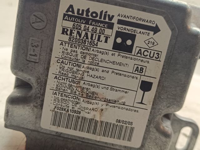 bontott RENAULT KANGOO Légzsák Elektronika