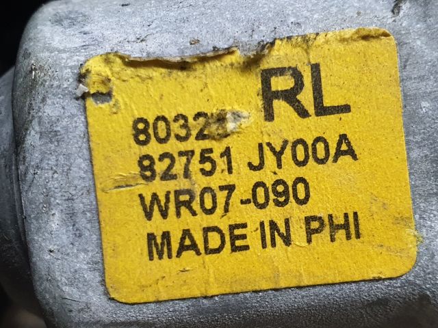 bontott RENAULT KOLEOS Bal hátsó Ablakemelő Szerkezet (Elektromos)