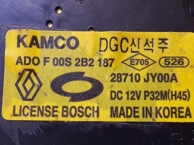 bontott RENAULT KOLEOS Hátsó Ablaktörlő Motor