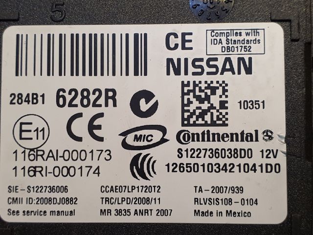 bontott RENAULT KOLEOS Komfort Elektronika