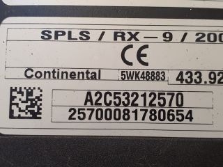 bontott RENAULT KOLEOS Kulcs Nélküli Nyitás Jeladó