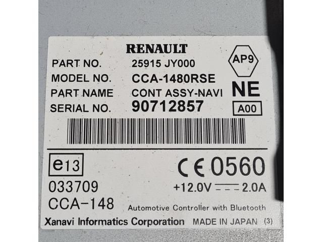 bontott RENAULT KOLEOS Navigációs Fejegység