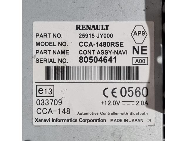 bontott RENAULT KOLEOS Navigációs Fejegység