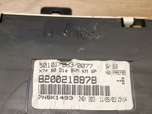 bontott RENAULT LAGUNA II Kilométeróra