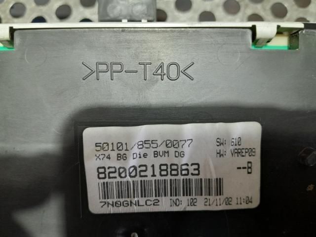 bontott RENAULT LAGUNA II Kilométeróra