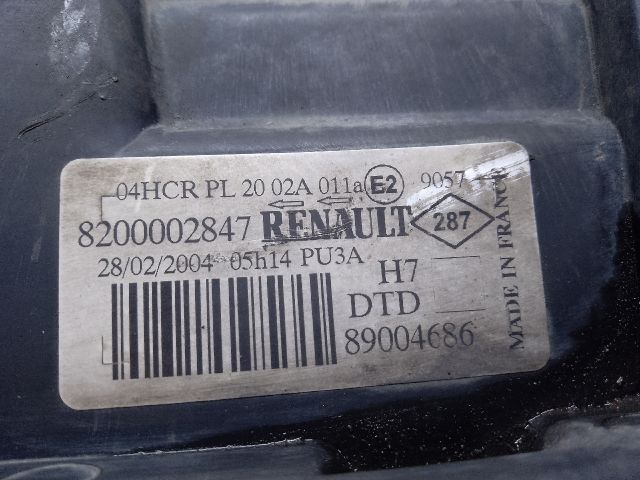 bontott RENAULT LAGUNA II Jobb Fényszóró