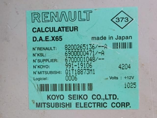 bontott RENAULT LAGUNA II Kormányoszlop Vezérlő