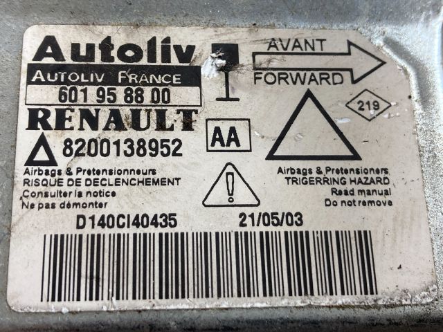 bontott RENAULT LAGUNA II Légzsák Elektronika