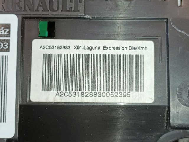 bontott RENAULT LAGUNA III Kilométeróra