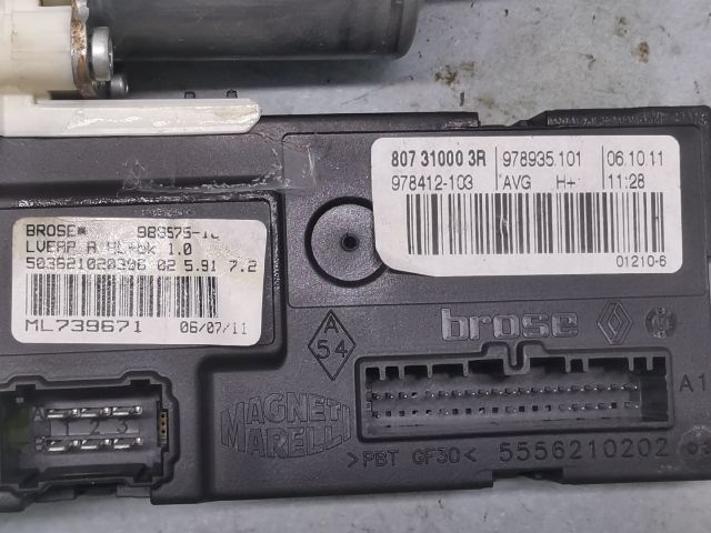 bontott RENAULT LAGUNA III Bal első Ablakemelő Motor