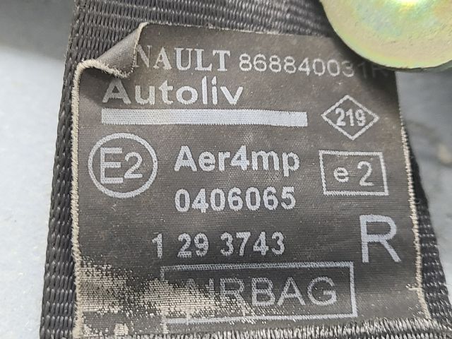 bontott RENAULT LAGUNA III Jobb első Biztonsági Öv