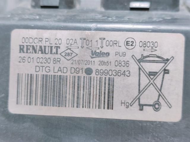 bontott RENAULT LAGUNA III Jobb Fényszóró