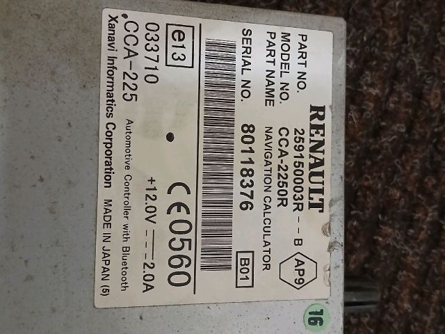 bontott RENAULT LAGUNA III Navigáció Elektronika