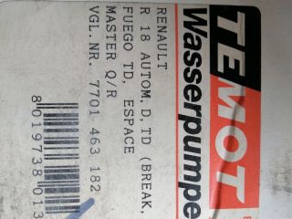 bontott RENAULT MASTER Vízpumpa