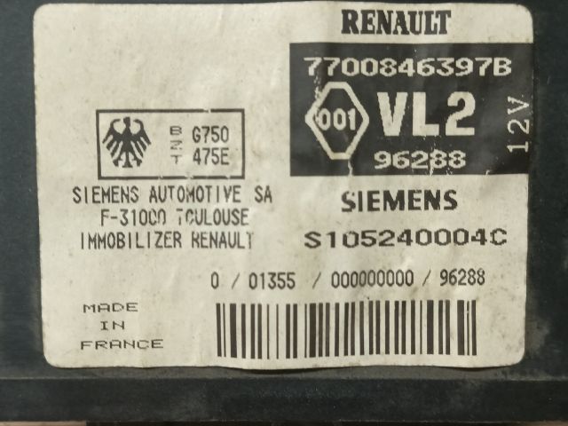 bontott RENAULT MEGANE I Immobilizer Elektronika