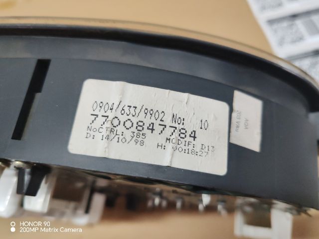 bontott RENAULT MEGANE I Kilométeróra