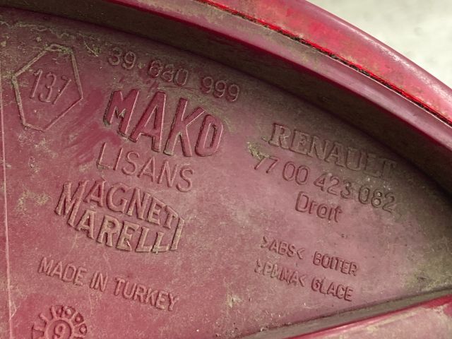 bontott RENAULT MEGANE I Jobb Hátsó Lámpa