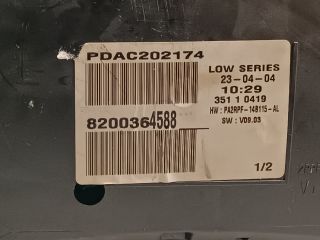 bontott RENAULT MEGANE II Kilométeróra