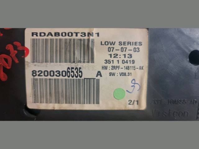 bontott RENAULT MEGANE II Kilométeróra