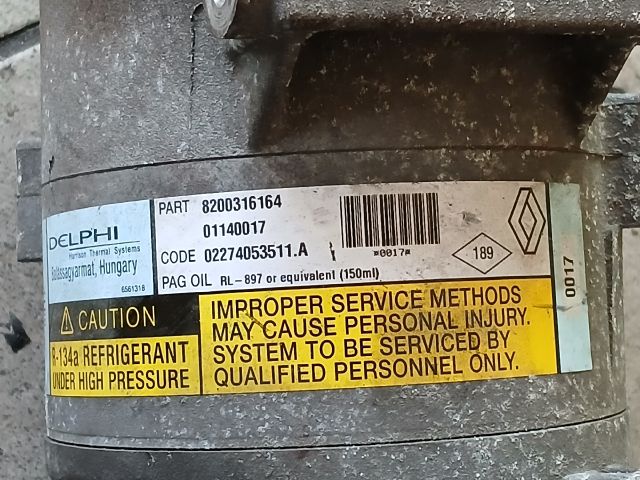 bontott RENAULT MEGANE II Klímakompresszor