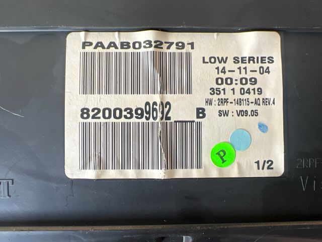 bontott RENAULT MEGANE II Kilométeróra