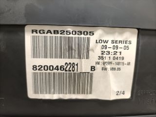 bontott RENAULT MEGANE II Kilométeróra