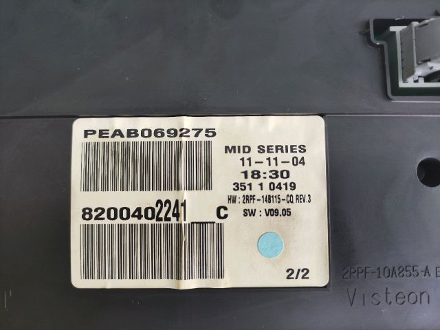 bontott RENAULT MEGANE II Kilométeróra