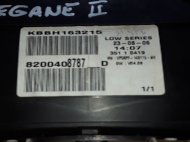 bontott RENAULT MEGANE II Kilométeróra