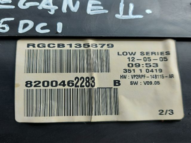 bontott RENAULT MEGANE II Kilométeróra