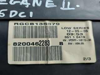 bontott RENAULT MEGANE II Kilométeróra