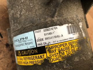 bontott RENAULT MEGANE II Klímakompresszor