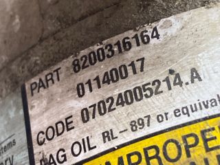 bontott RENAULT MEGANE II Klímakompresszor