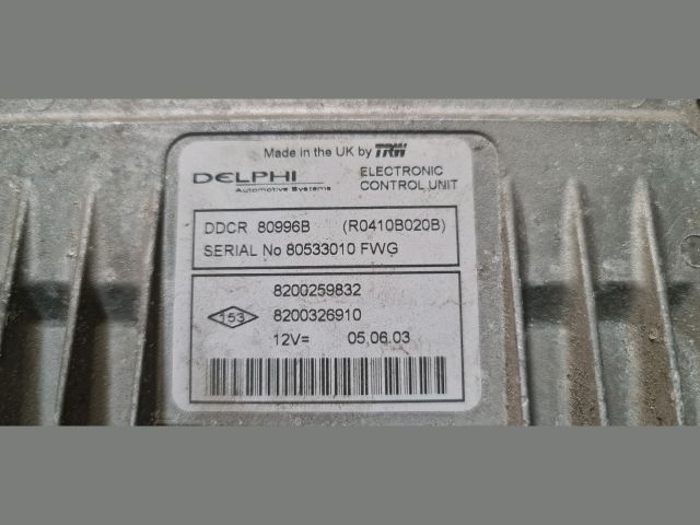 bontott RENAULT MEGANE II Motorvezérlő