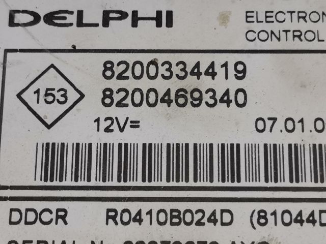 bontott RENAULT MEGANE II Motorvezérlő