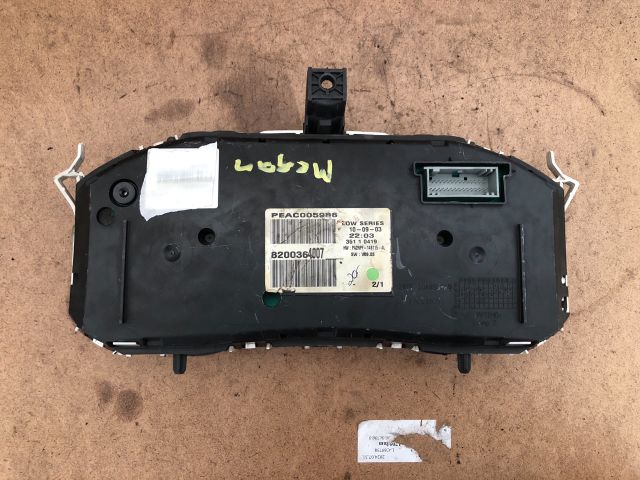 bontott RENAULT MEGANE II Kilométeróra