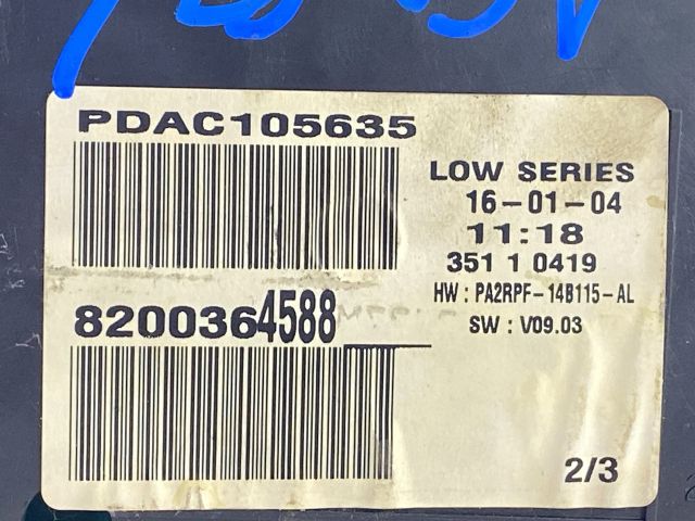 bontott RENAULT MEGANE II Kilométeróra