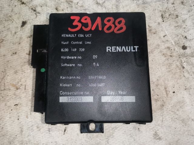 bontott RENAULT MEGANE II Cabrio Tetővezérlő