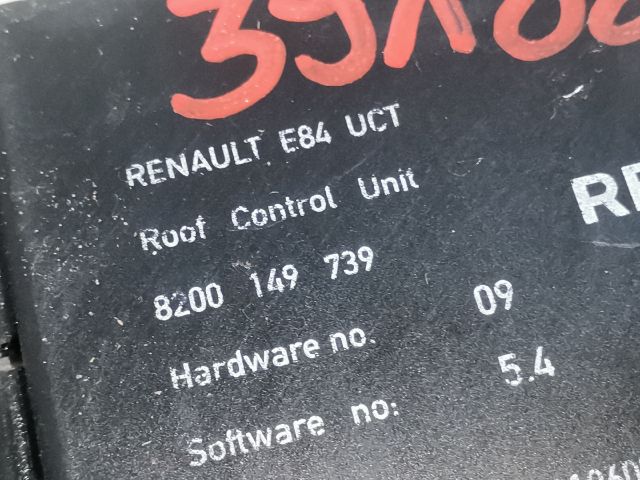 bontott RENAULT MEGANE II Cabrio Tetővezérlő