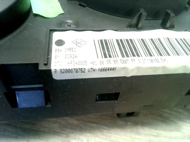 bontott RENAULT MEGANE II Fűtéskapcsoló