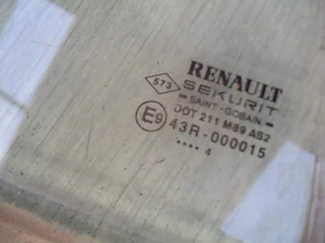 bontott RENAULT MEGANE II Jobb hátsó Fixüveg (Ajtóban)