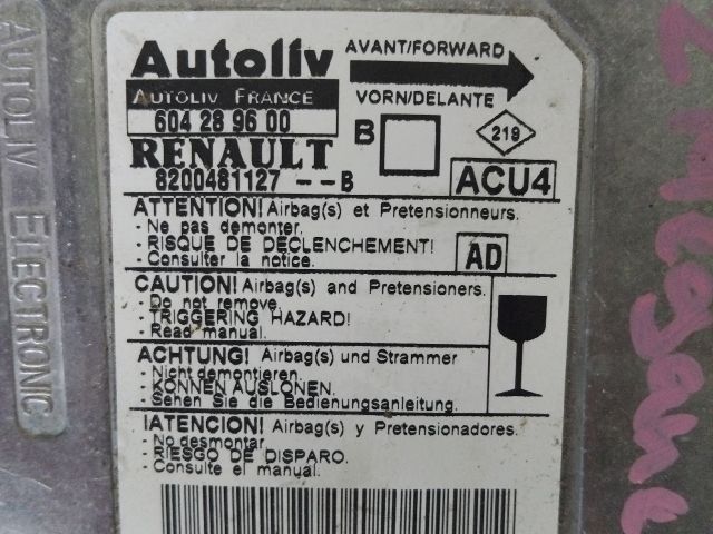 bontott RENAULT MEGANE II Légzsák Elektronika