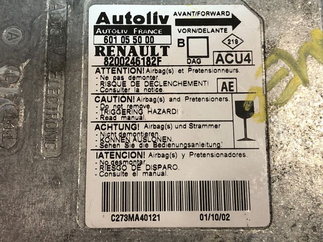 bontott RENAULT MEGANE II Légzsák Elektronika