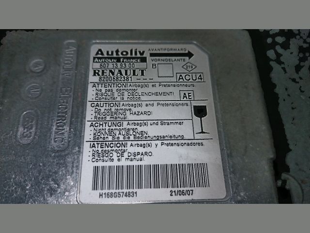 bontott RENAULT MEGANE II Légzsák Elektronika