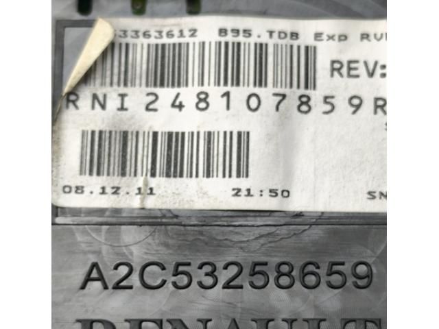 bontott RENAULT MEGANE III Kilométeróra