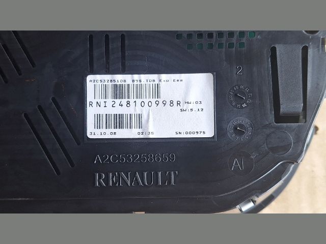 bontott RENAULT MEGANE III Kilométeróra