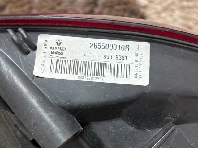 bontott RENAULT MEGANE III Jobb Külső Hátsó Lámpa