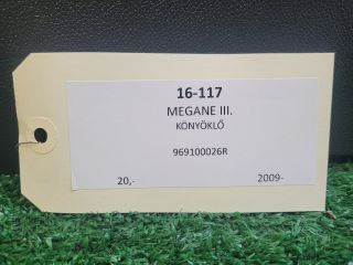 bontott RENAULT MEGANE III Könyöklő
