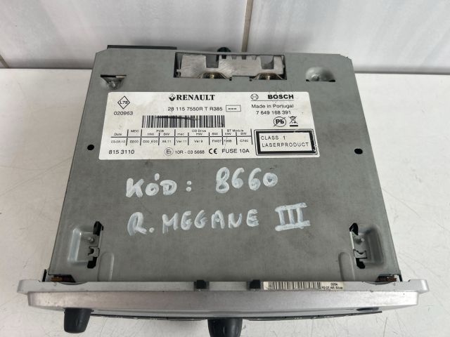 bontott RENAULT MEGANE III Rádió / CD