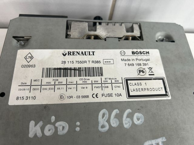 bontott RENAULT MEGANE III Rádió / CD