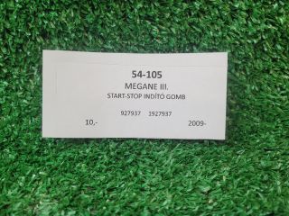 bontott RENAULT MEGANE III Start / Stop Indító Gomb